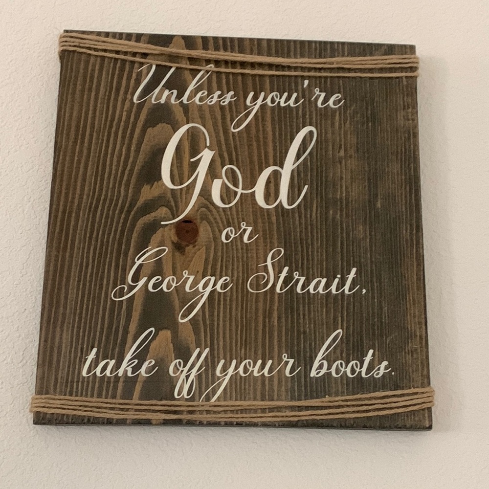 Super cute western wood sign!